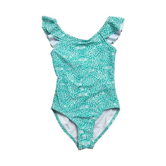 Like New! Snapper Rock Turquoise One Piece Swimsuit - Picture 1 of 5